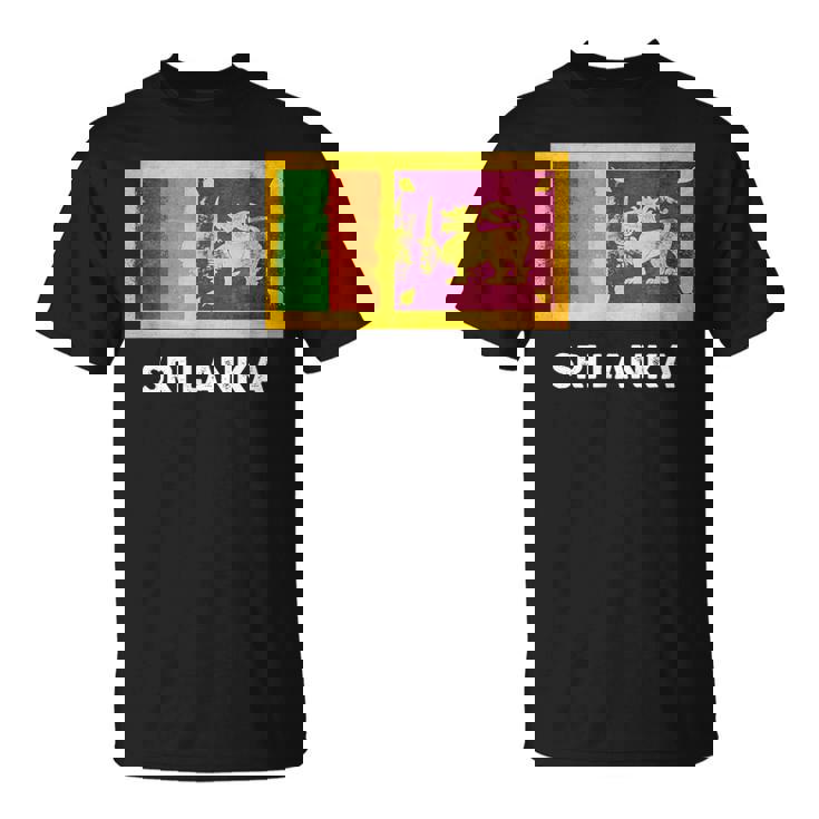 スリランカ国旗tシャツ Tシャツ