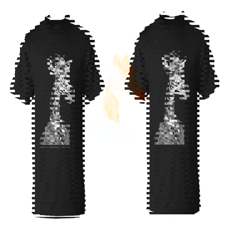 スーツ姿の面白いキリン Tシャツ