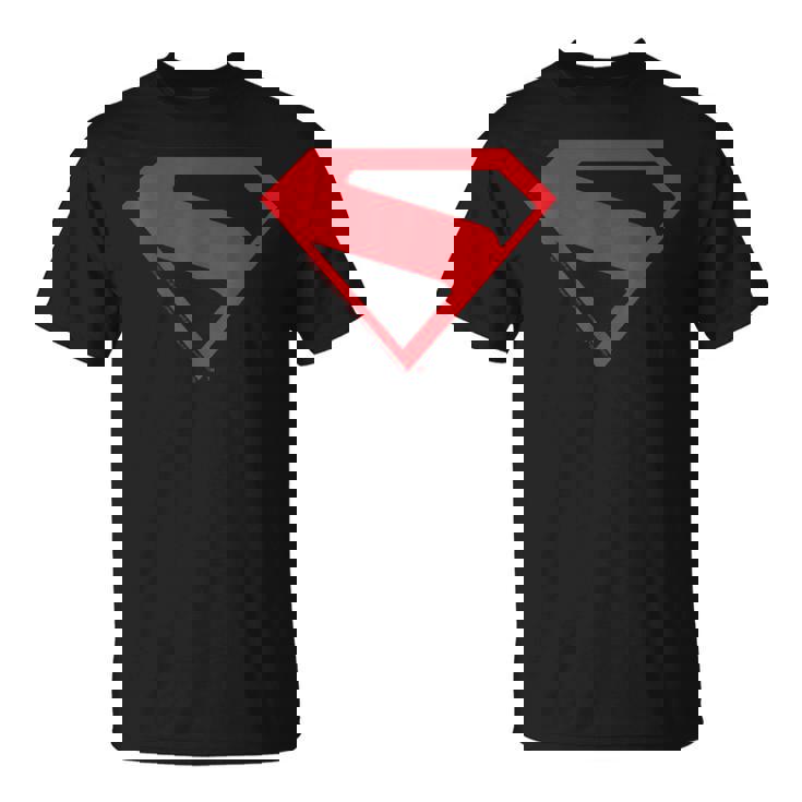 スーパーマン映画デザインのスーパーマンシルエット。 Tシャツ