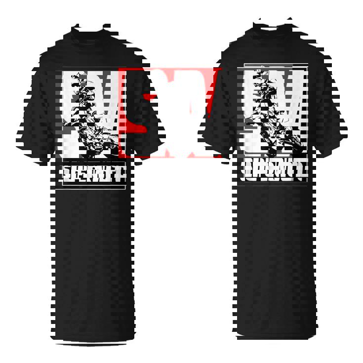 スーパーモトスーパーモタードエンデューロモトクロス Tシャツ