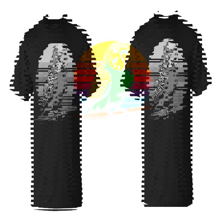 セキセイインコ レトロ セキセイインコ Tシャツ