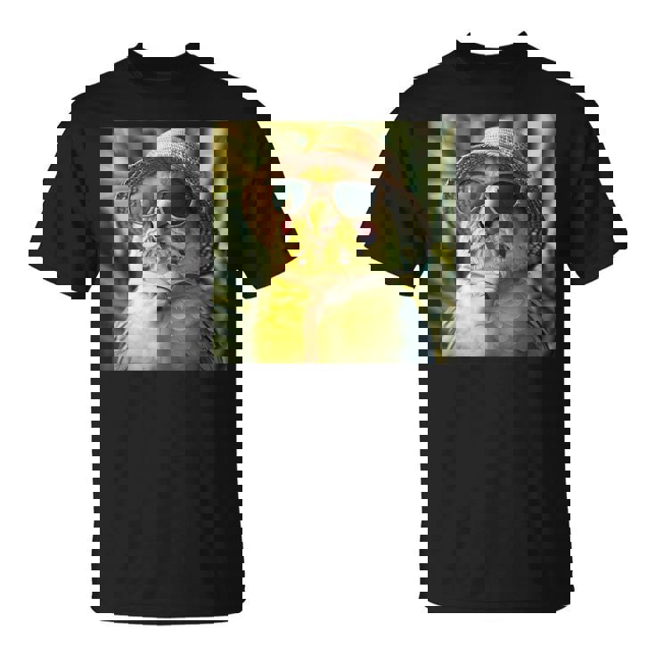 セキセイインコは休暇中、面白い動物、面白いオウム Tシャツ