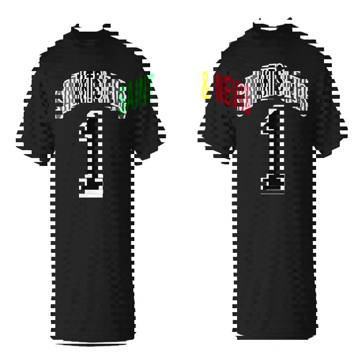 セントクリストファーネイビス 国旗 1 Tシャツ