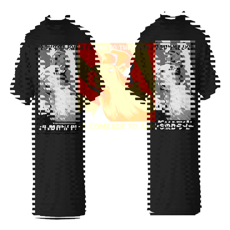 ソ連共産主義カピバラソビエト民衆への友 Tシャツ