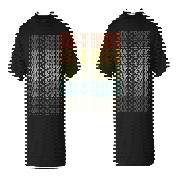 タウンアンドカントリーシティレトロ Tシャツ