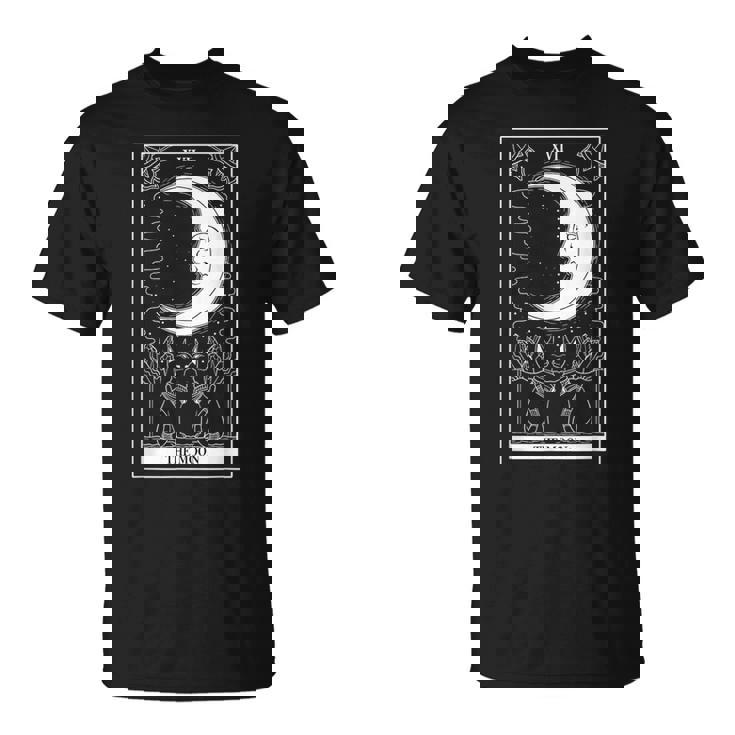 タロットカード 月 占い師 オカルト 魔女 ウィッカン カード Tシャツ