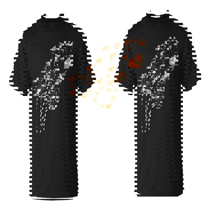 タンポポのモルモットの花、花のモルモットの木 Tシャツ