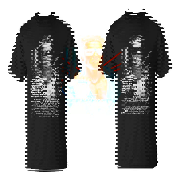 ターミネーター ポスター 映画 レトロf タイムトラベラー ゲーマー Tシャツ