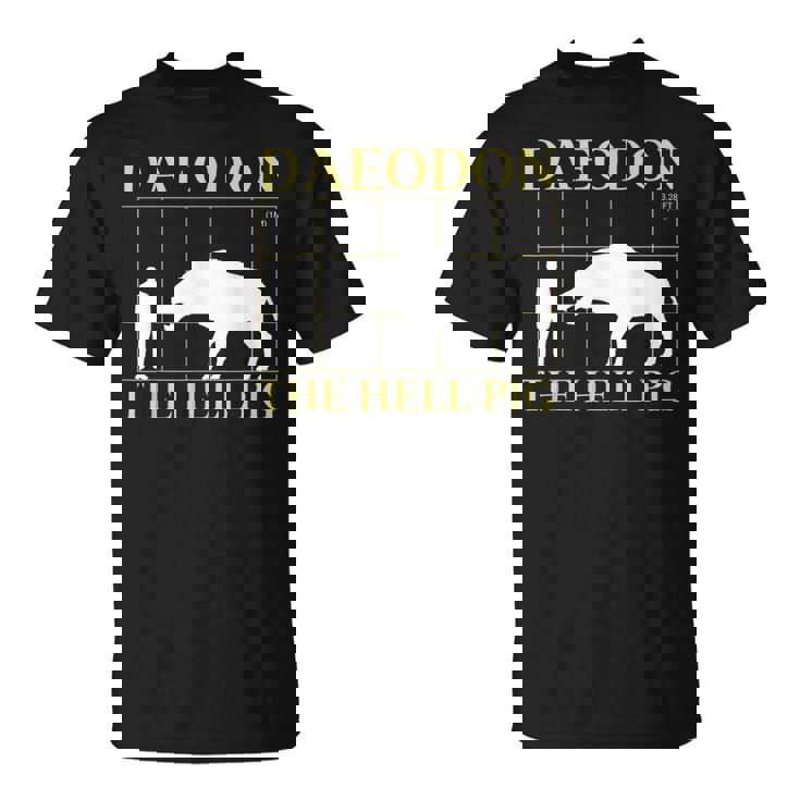 ダエオドン 地獄の豚 先史時代の絶滅した豚 Tシャツ