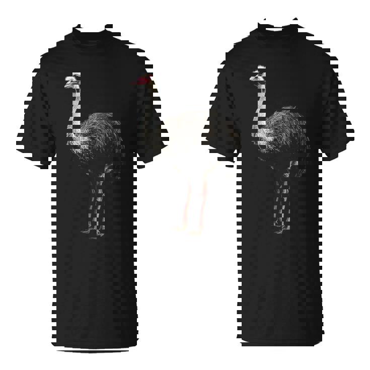 ダチョウ 動物 モチーフ イラスト ダチョウ Tシャツ