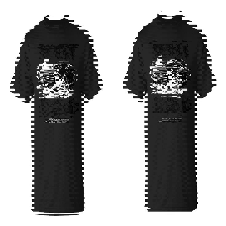 ダッジ・チャレンジャー・ブラック・ゴースト、デトロイト・レジェンド Tシャツ
