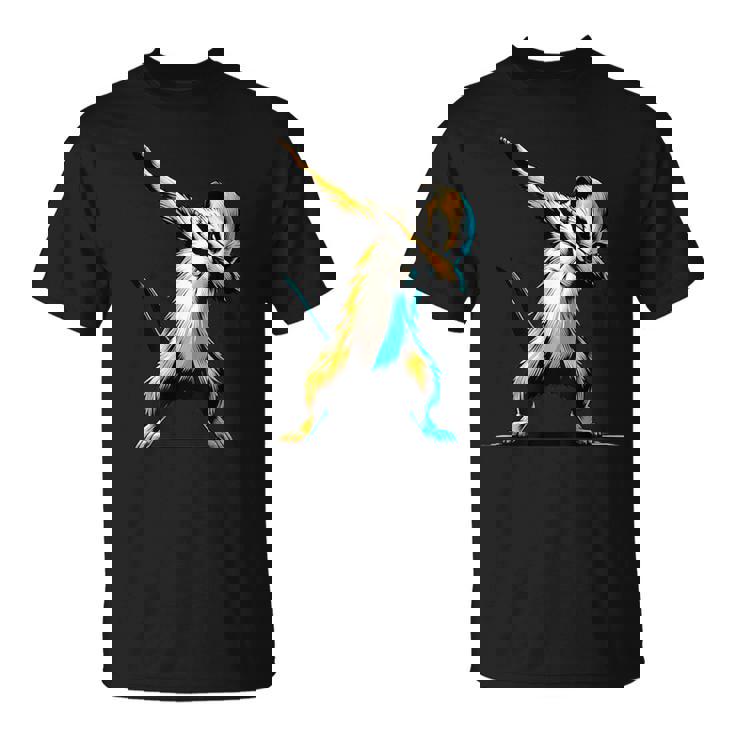 ダビングするミーアキャット 面白いモチーフ 踊るダブ スリケート Tシャツ