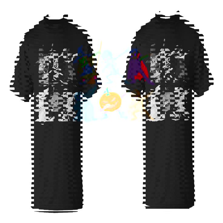 ダビングハロウィン骨格の魔女ヴァンパイアゴーストモンスター Tシャツ