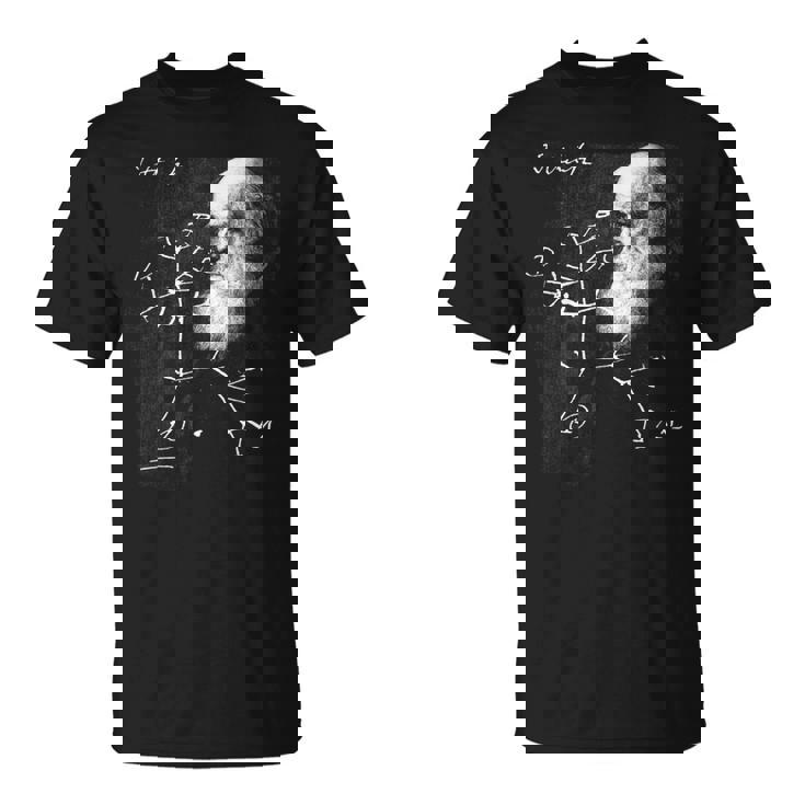 ダーウィン 生命の木 進化 科学シャツ 生物学 オタク Tシャツ