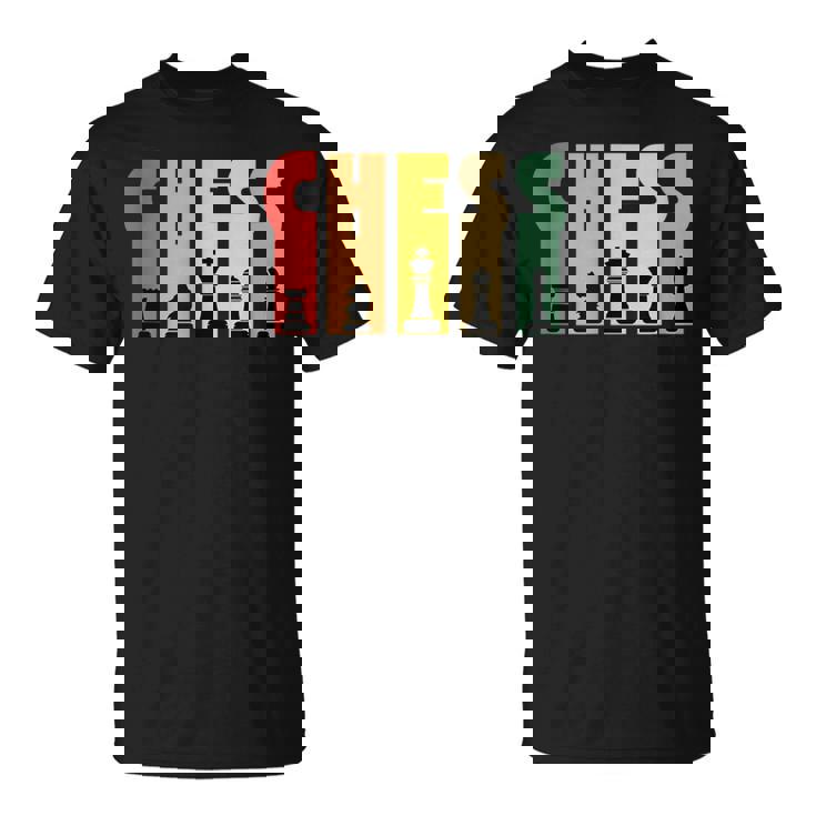 チェス レトロデザイン 戦略思考スポーツギフト Tシャツ
