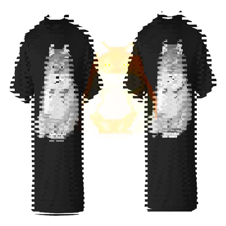 チベットスナギツネ ドット絵 ピクセルアート 虚無 ゲーム レトロゲーム ミーム Tシャツ