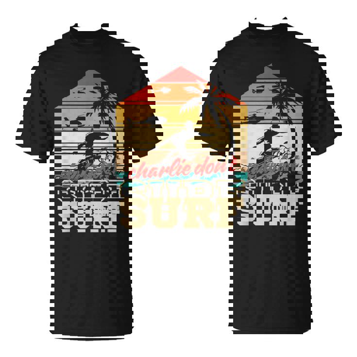 チャーリー・ドント・サーフィン・ミリタリー・ベトナム・サーフ Tシャツ