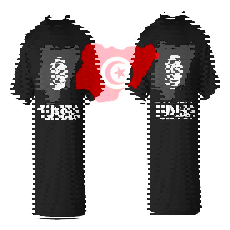 チュニジア国旗 地図 チュニジアのルーツ チュニジア プライド チュニジア Tシャツ
