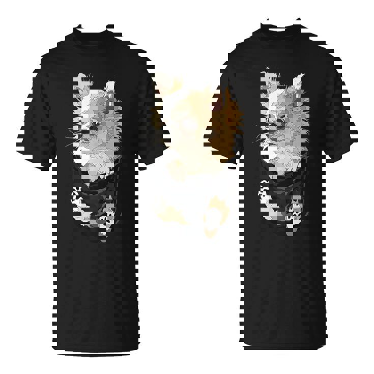 チワワ インポケット チワワ 長髪 チワワ 犬好き Tシャツ