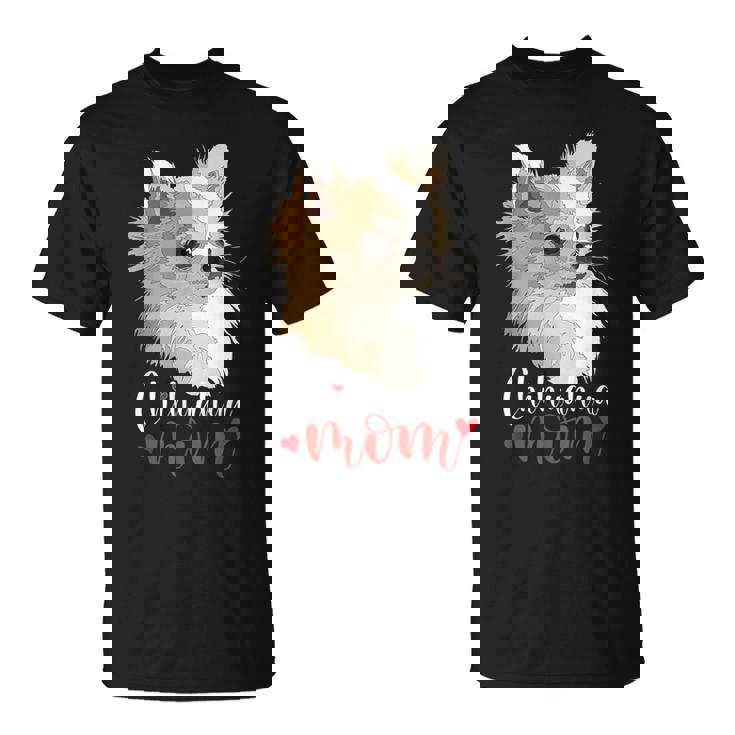 チワワ ロングヘア チワワ ロングヘア ママ ママ 犬好き Tシャツ