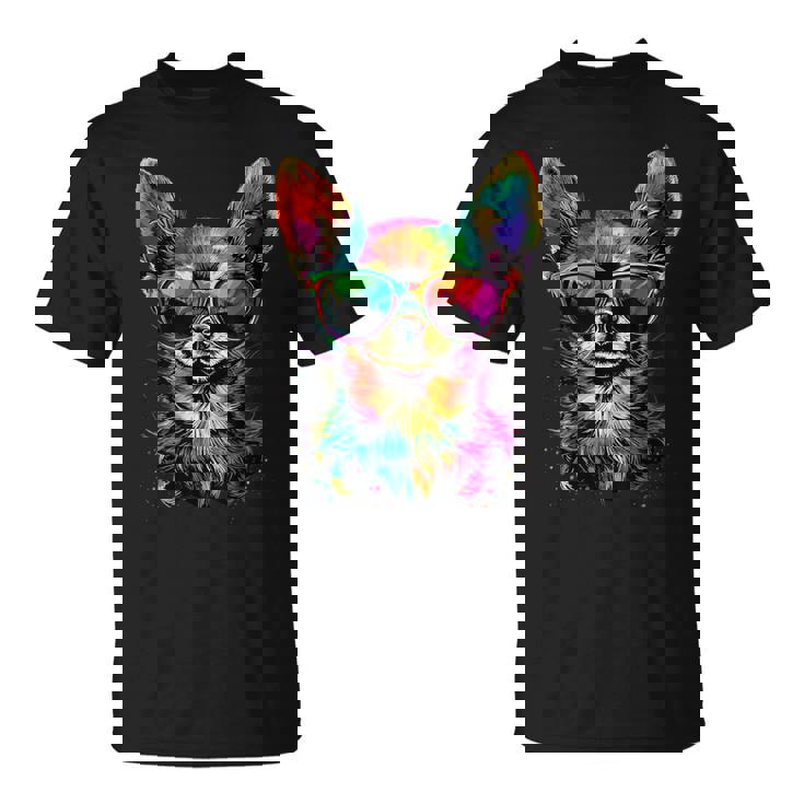 チワワとサングラスの犬 かわいいチワワが大好き Tシャツ