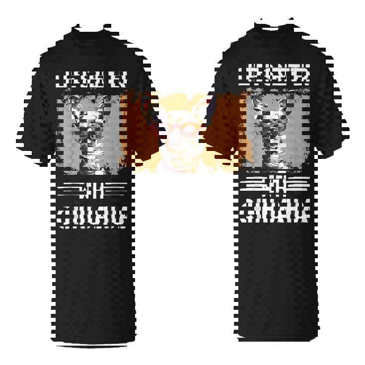 チワワデザイン レディース メンズ チワワ 犬 チワワ 恋人 Tシャツ