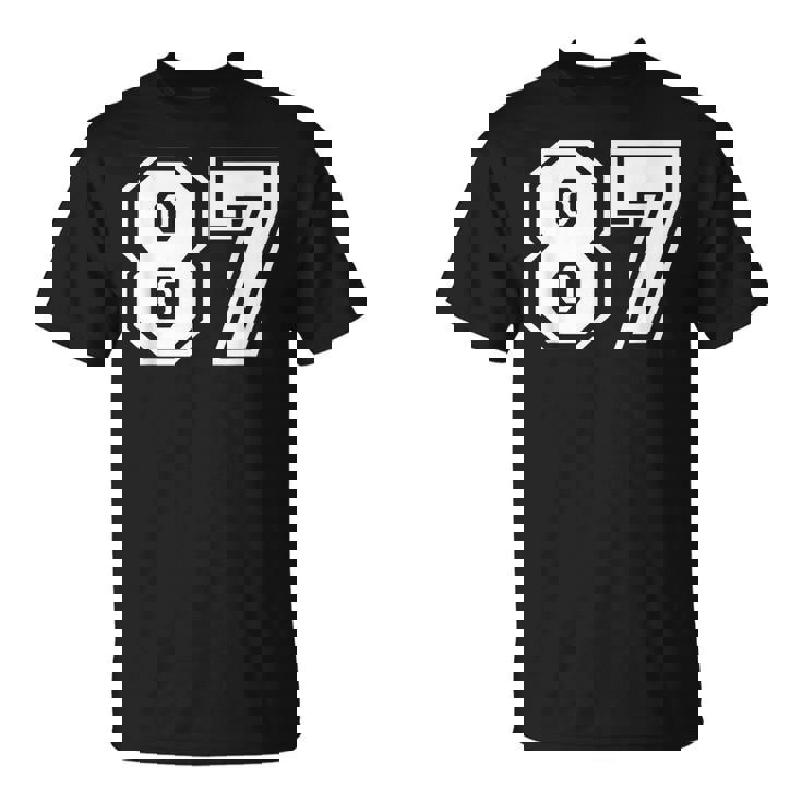 チームジャージーナンバー87 スポーツギフト Tシャツ