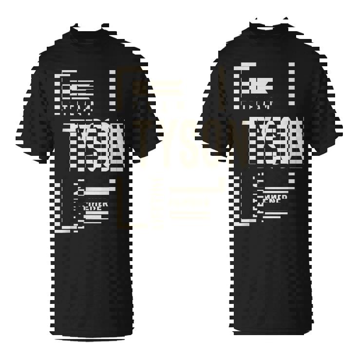 チームタイソン生涯メンバータイソン名 Tシャツ