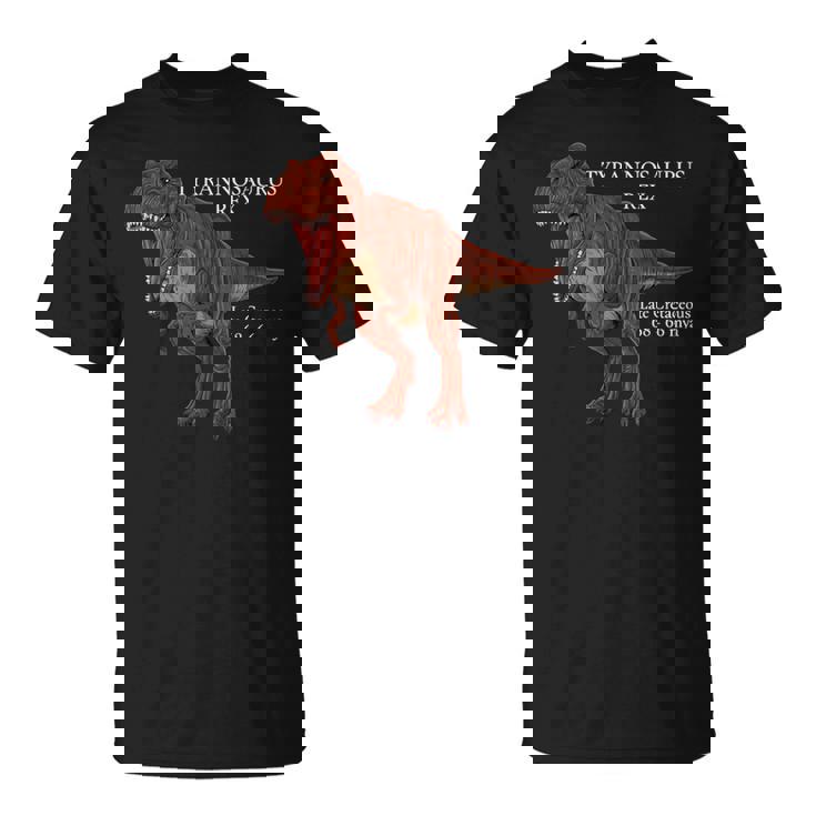 ティラノサウルス・レックスのリアルなデッサン Tシャツ