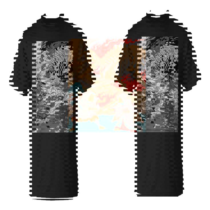 ティラノサウルス浮世絵 Tシャツ