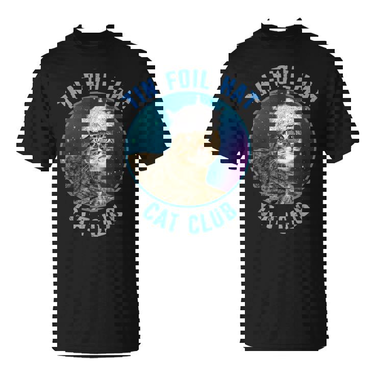 ティンホイルハットキャットクラブ陰謀論おかしい Tシャツ