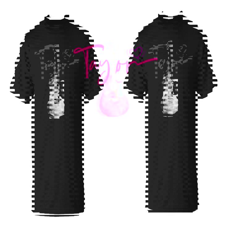 テイラーのファーストネーム 私はテイラーガールが大好きです かわいいギター Tシャツ