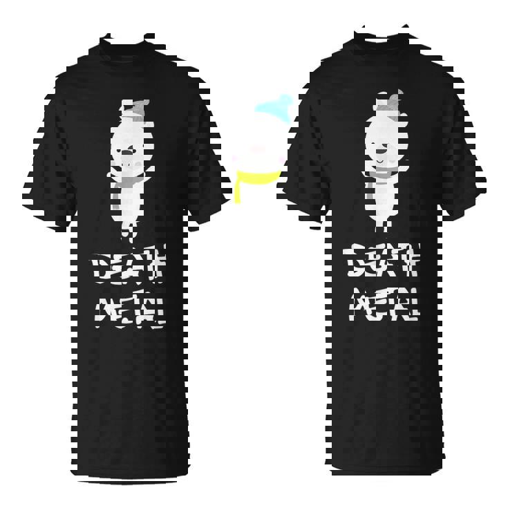 デスメタル ホッキョクグマ Cute Polar Bear Metalhead Death Metal Tシャツ