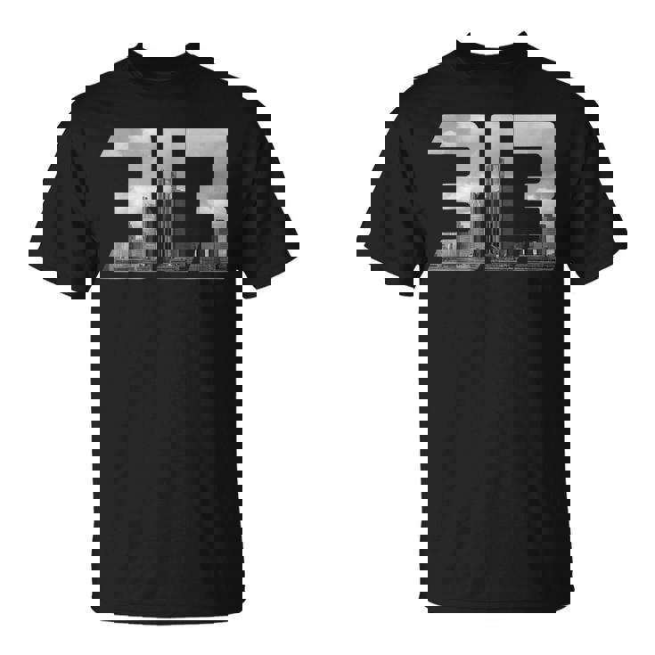 デトロイト 313 Tシャツ