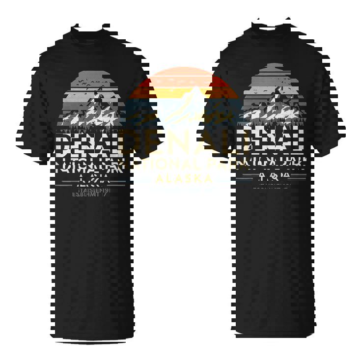 デナリ国立公園 アラスカ ハイキング キャンプ 山 お土産 Tシャツ