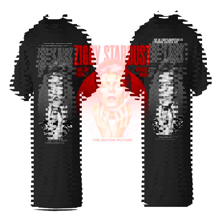 デヴィッド・ボウイ ジギー スターダスト モーションピクチャー カラー スキタ写真 Tシャツ
