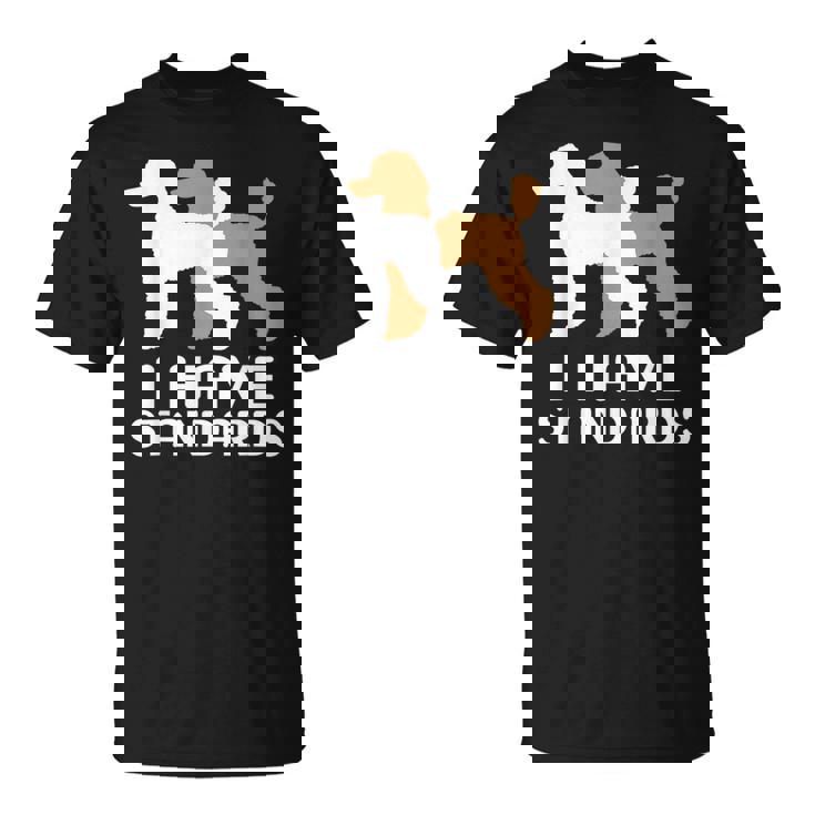 トイプードル I Havetandard プードル Tシャツ