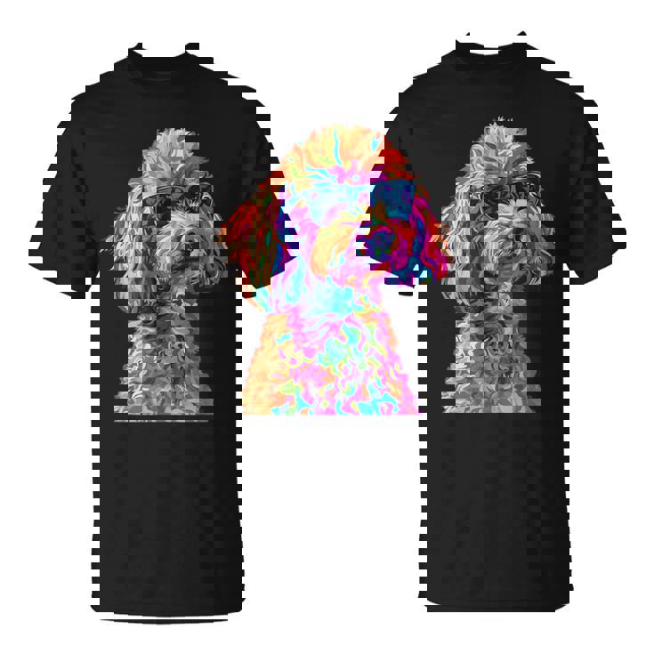 トイプードル愛好家デザイン ポップアート 面白いトイプードル 犬 Tシャツ