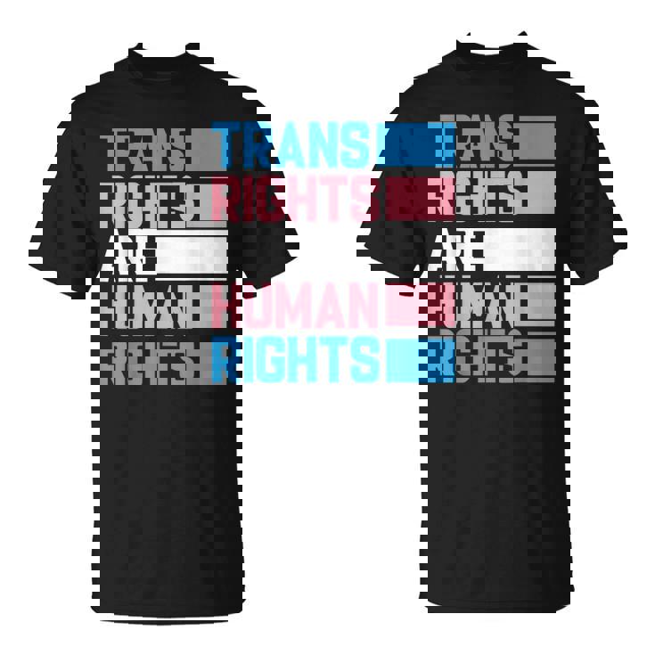 トランスライツは人権トランスジェンダープライドフラッグ Tシャツ