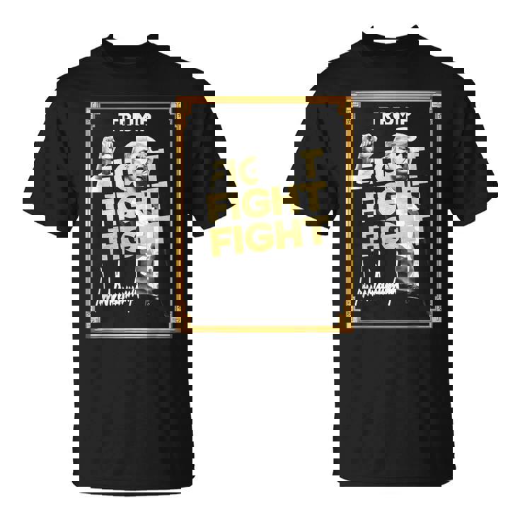 トランプミームコイン、トランプクリプトミーム、ファイトファイトトランプ。 Tシャツ