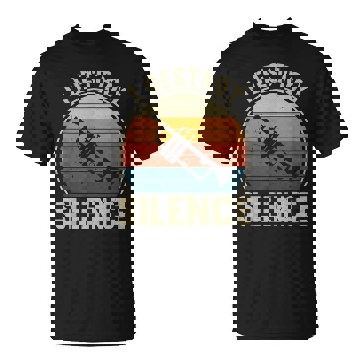 トランペット奏者 I Destroyilence Recto Trumpet Lovers Tシャツ