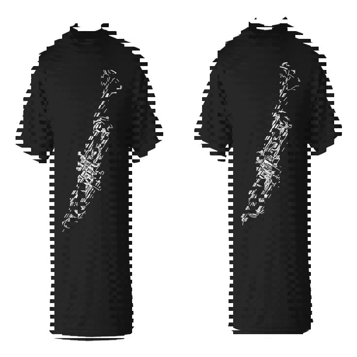 トランペット奏者のためのレトロなトランペットスケッチ Tシャツ