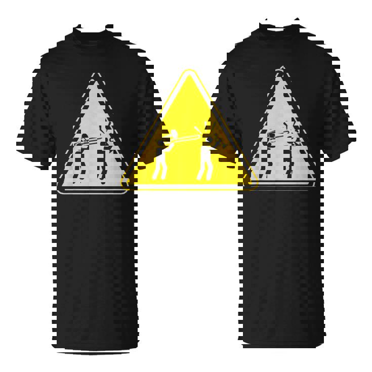 トランペット注意面白いトロンボーン奏者 Tシャツ