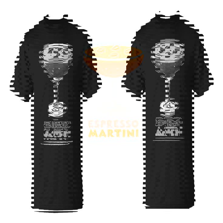 トレンディなエスプレッソマティーニコーヒーカクテル。 Tシャツ