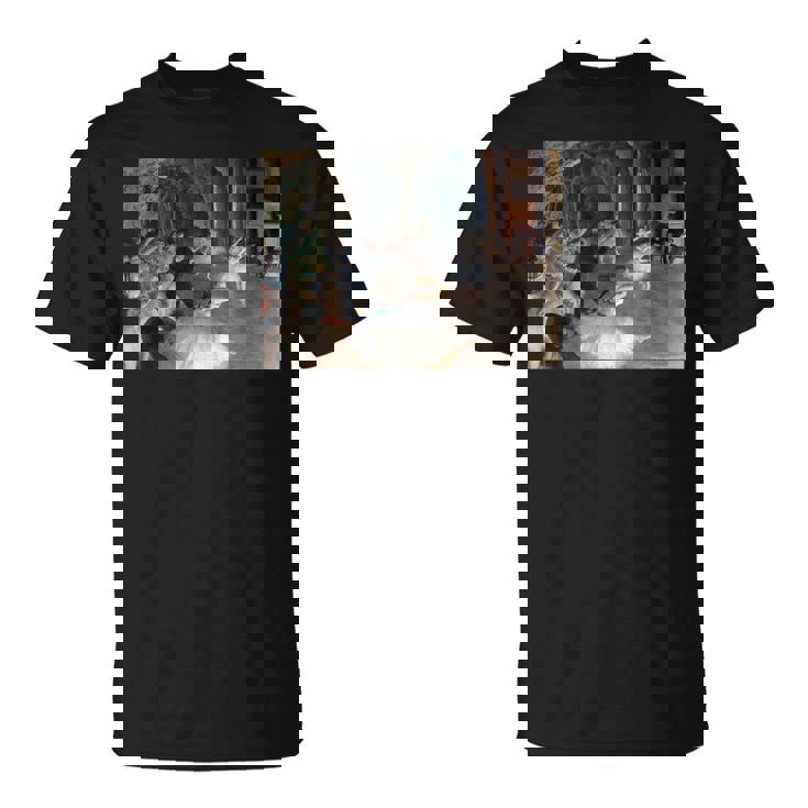 ドガ 舞台上でのリハーサル 現代美術 絵画 Tシャツ