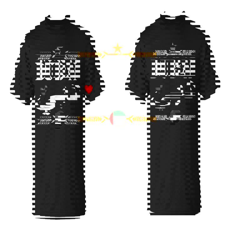 ドバイ アラブ首長国連邦Uaeお土産 おもしろ ラブ ドバイ Tシャツ
