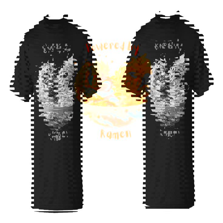 ドラゴンボウル戦士とラーメン波動力 Tシャツ