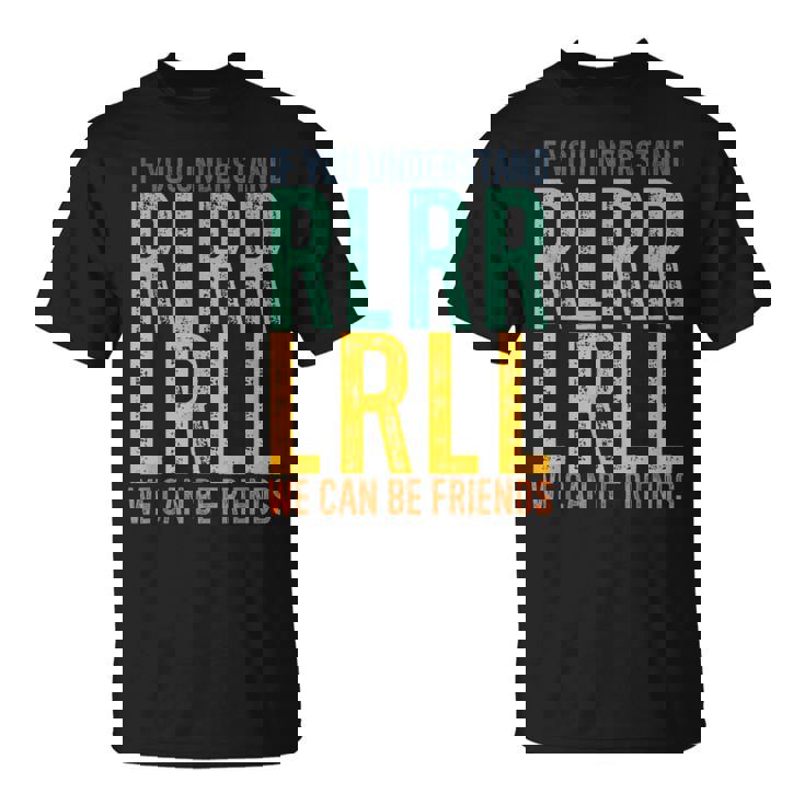 ドラマー Rlrr Lrll パラディドル ドラム ドラム レトロ ヴィンテージ Tシャツ