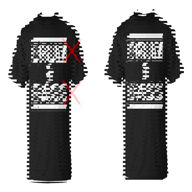 ドラムンベース Dnb 面白いモチーフ Tシャツ