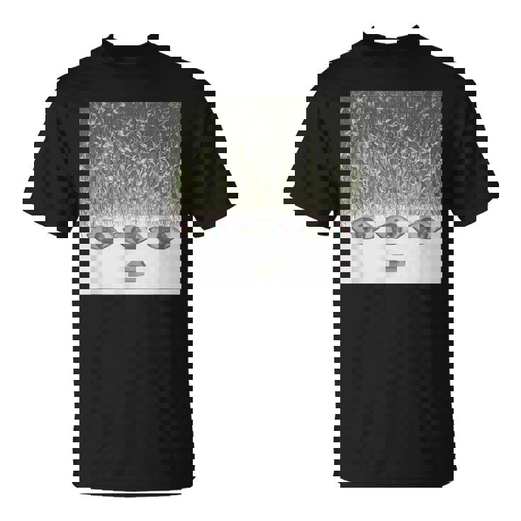 ドリームコアウィアードコア服エステティックコーンフィールドアイズ Tシャツ